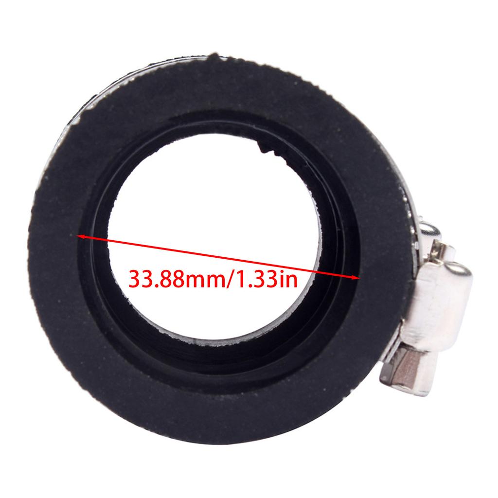 Durable Rubber Intake Manifold Carburetor Adapter for VM24 PWK KOS KEIHI PE28 OKO 100-350cc ATV Scooter Dirt Bike GoKart