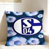 S-Schalke 04 team Pillow Case  Comfy Pillow Cover For Sofa Bedroom Home Decor Cute Funny Cushion Cover