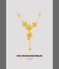 Golden Plum Blossom Necklace: Elegant Vietnamese Sand Gold with Floral Clavicle Chain Design.