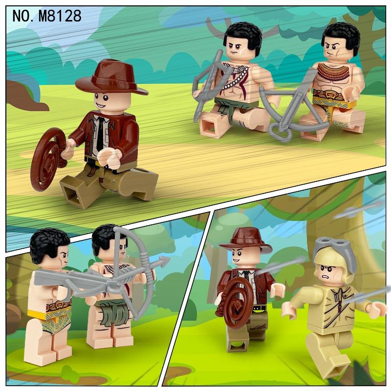 Abenteuer-Räuber Ägyptische Puppe M8128 Kinder zusammengebautes kleines Spielzeug Kinderspielzeug, Geburtstagsgeschenke, Zeichentrickfiguren