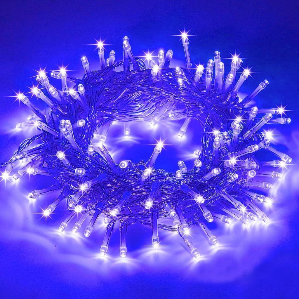 (Pack of 10, Blue) 38 LED 10.5M Copper Power Pixel String Light | 360° Fairy Serial Jhalar Lights for Home| Lights for Decoration, Christmas