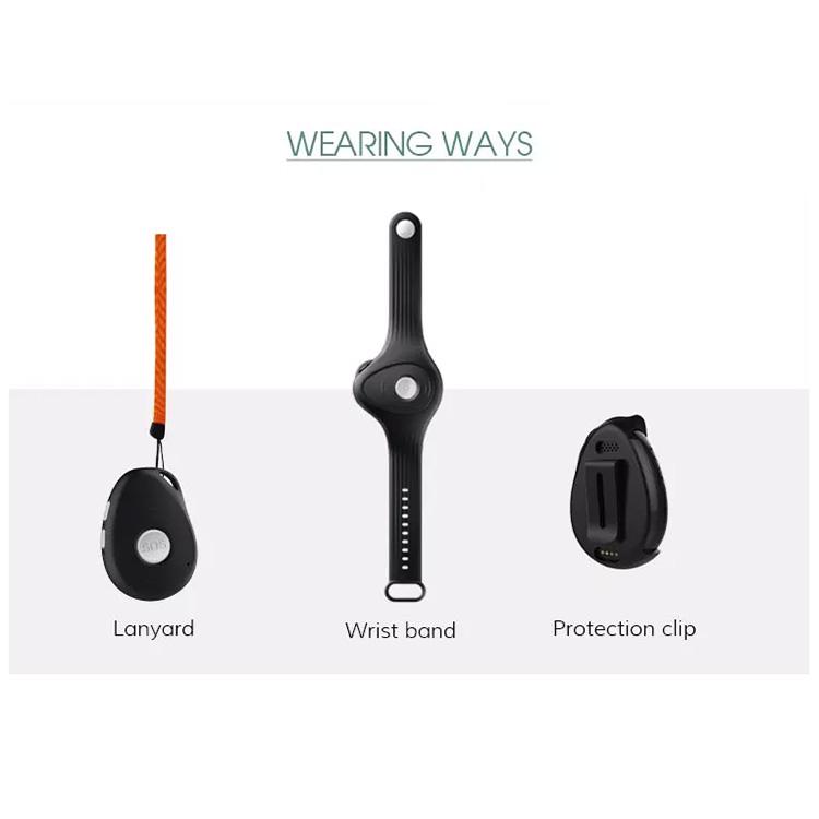 SOS Panic Button Mini Children GPS Vehicle Tracker Necklace With Fall Detector Elderly Alarm Pendant and WIFI Positioning