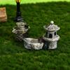 Kisangel 1 Set Fairy Garden Miniatures Tiny Artificial Trees Fake Grass Rocks Fairy Garden Accessories Micro Landscape Decorations