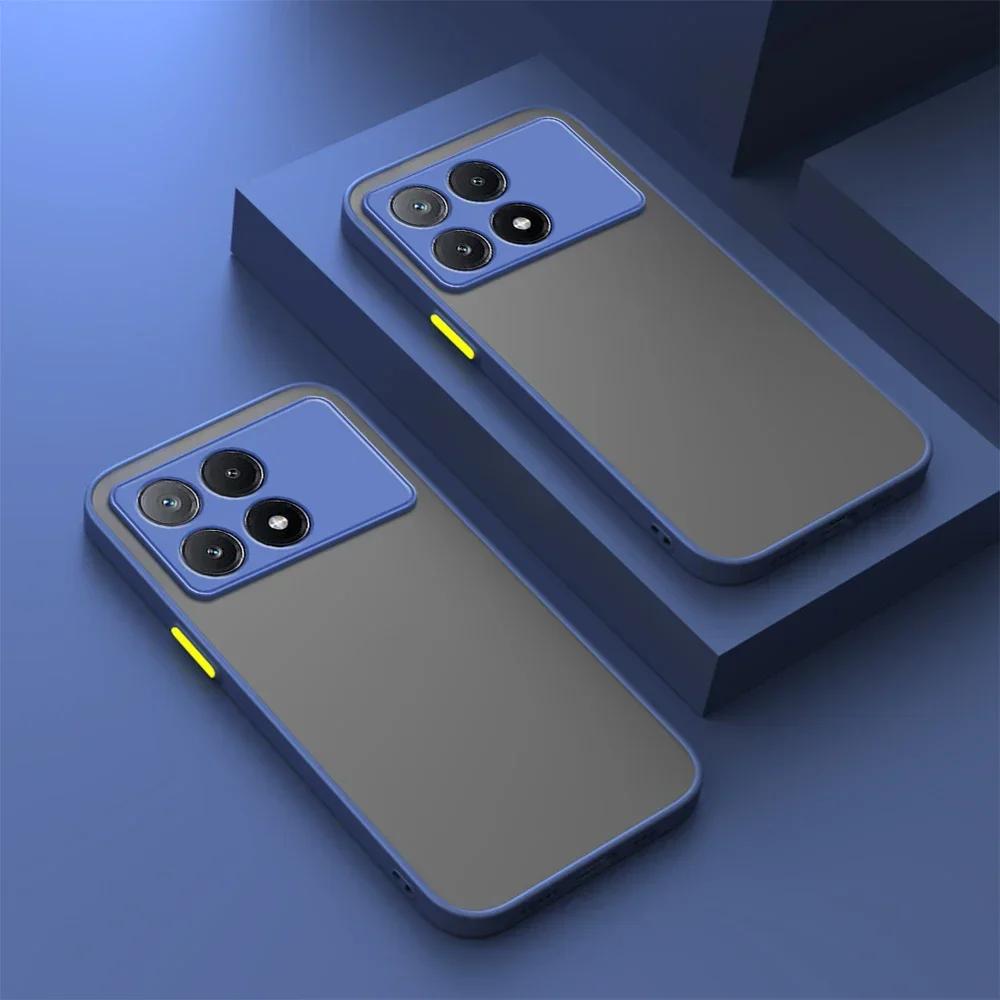 Shockproof Armor Matte Case For Pocophone Poco X7 F6 Pro M6 Plus X6 X5 F5 M3 C71 4G 5G Phone Soft Bumper Hard Cover