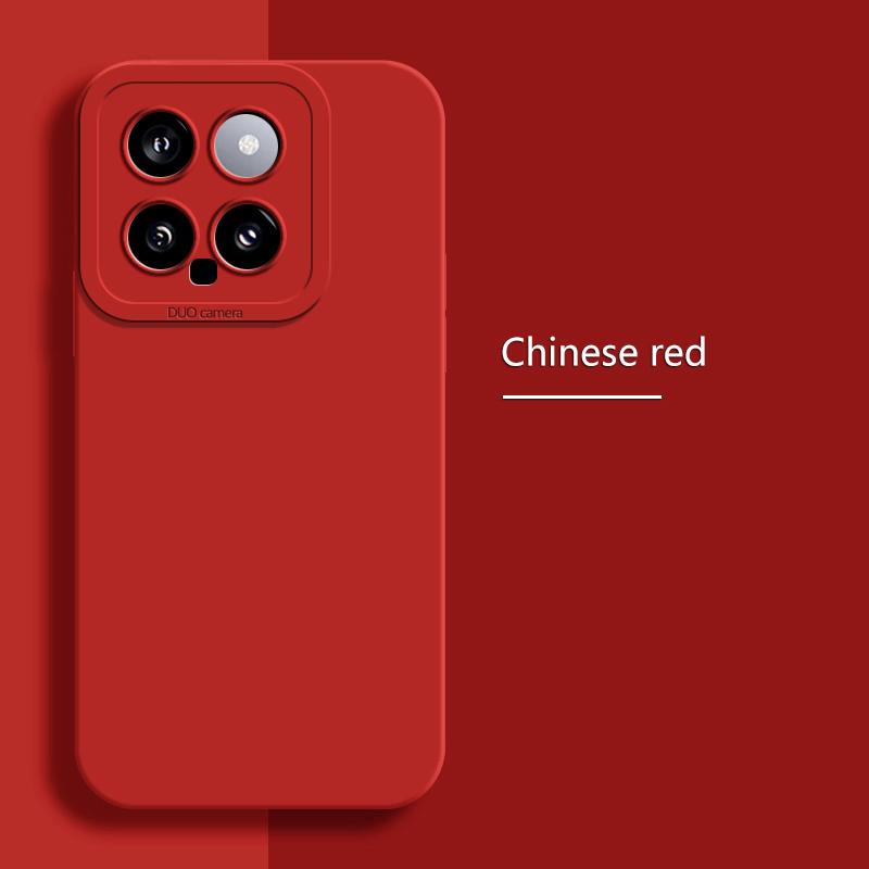 

Милий однотонний протиударний чохол для телефону Xiaomi Poco F6 Pro X6 Redmi Note 13 Pro Plus Захист об’єктива Тонка м’яка кришка з ТПУ Xiaomi Poco F6 Pro червоний