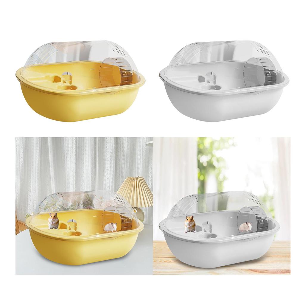 Dwarf Hamster Cage Hideaway Climbing Ramp Breathable Exercise Playing for Small Bunny Sugar Glider Gerbils Mice Pet Supplies