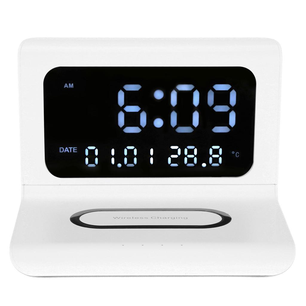 Clock Phone Wireless Charger Digital Alarm Clock Multfunction Electronic Desk Calendar Alarm Clock