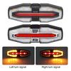 Bicycle Tail Light Adjustable LED Remote Control MTB Road Mountain Bike Turn Signal Lamp Waterproof Rechargeable Bright Night