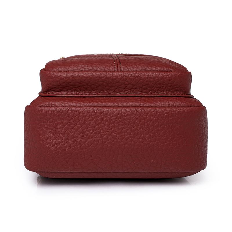 Měkká kožená náprsní taška Dámská crossbody taška Barevná taška přes rameno Sportovní taška přes rameno Dámská náprsní taška