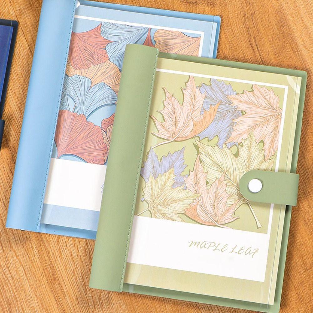 

Transparent Cover Loose-leaf Book Artificial Leather Notepad Soft Notebook Student