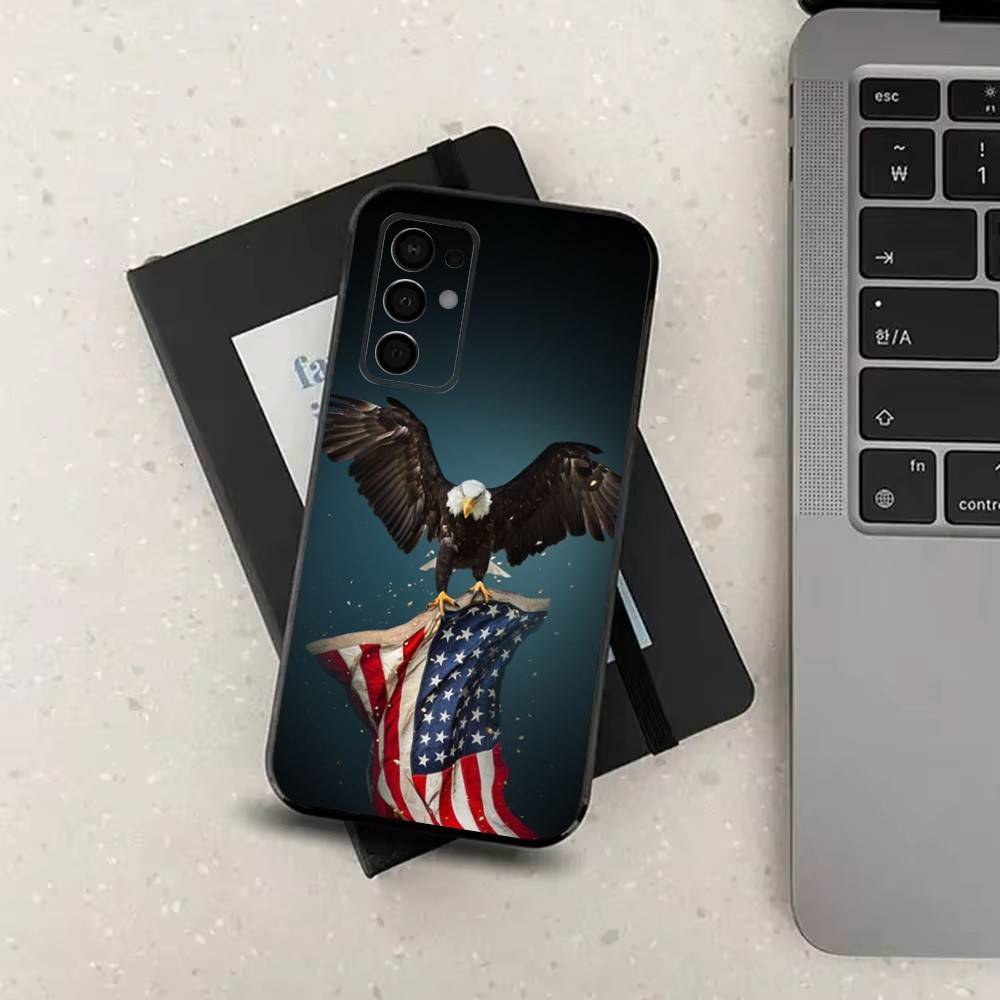 Americans Flag Great Phone Case For Samsung Galaxy A73,31,32,72,41,J7,8,9,53,52,71,22,Note Soft Black Silicone Cover
