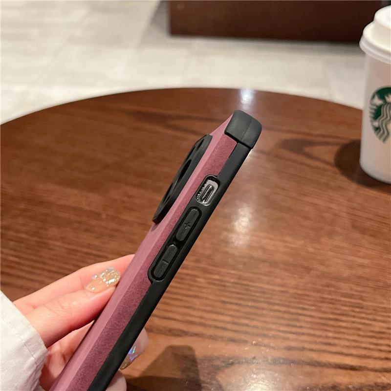 Applicable To Apple 15 Light Luxury IPhone 13 Mobile Phone Case Velvet Leather 12 Solid Color Protective Case Soft