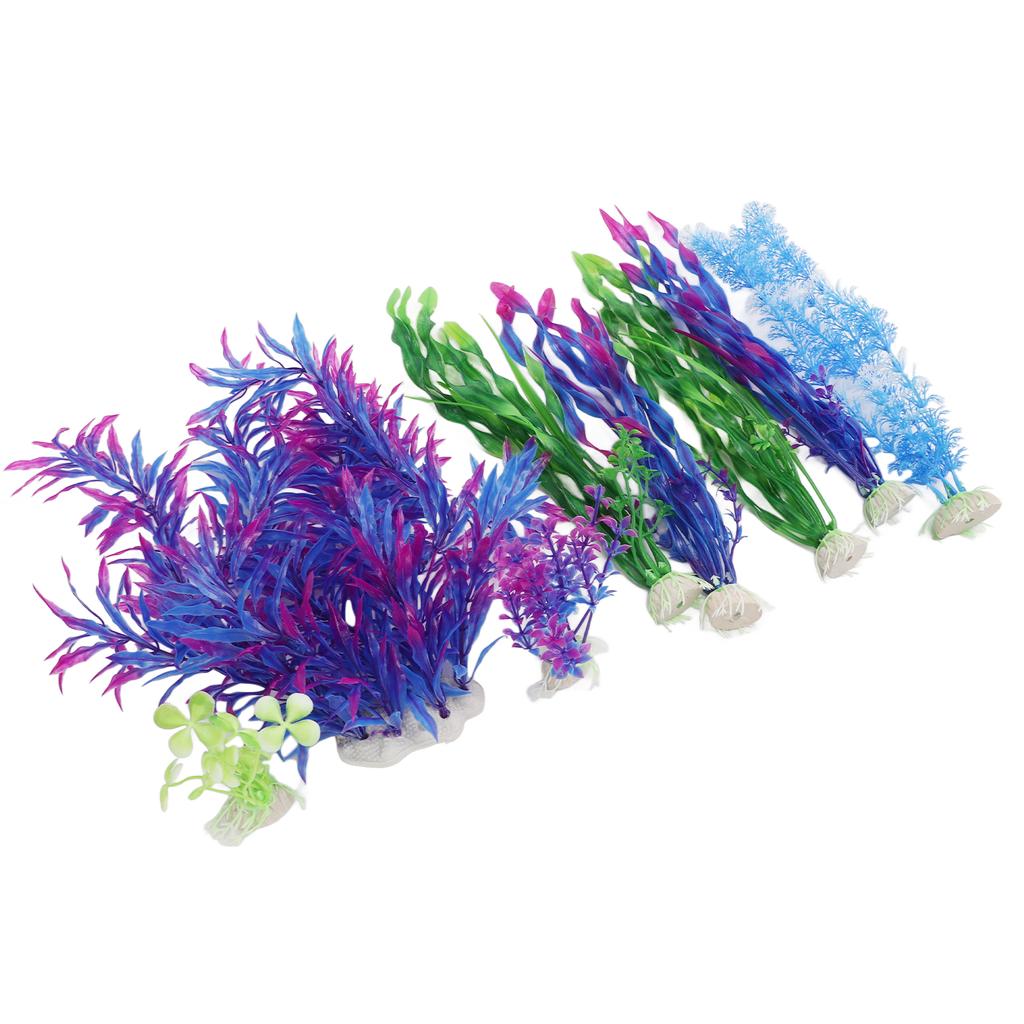 8pcs Artificial Seaweed Water Plants Plastic Fish Tank Plant Decorations for Aquarium Decoration