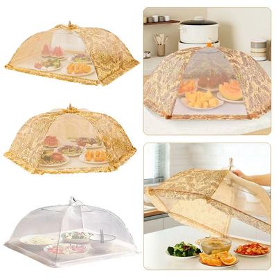 Anti Fly Mosquito Food Covers Foldable Vegetable Cover Umbrella New Fruit Picnic Protect Net