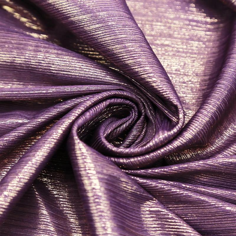 100/300/500cm Metallic Stamping Silver Shiny Fabric Bright Silky Fabric for Diy Sewing Dress Dance Stage Performance Clothes