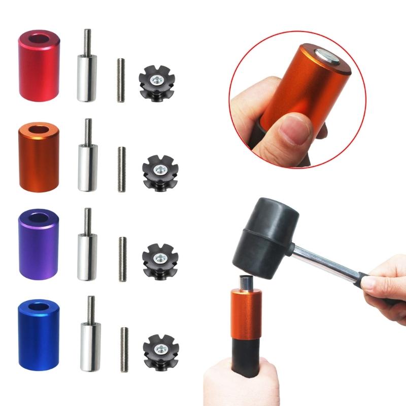 Bicycles Fork Star Nut Installation Tool Set, Bike Fork Installer Setting, Bike Headset Driver DIY Star Nut Repair Tools