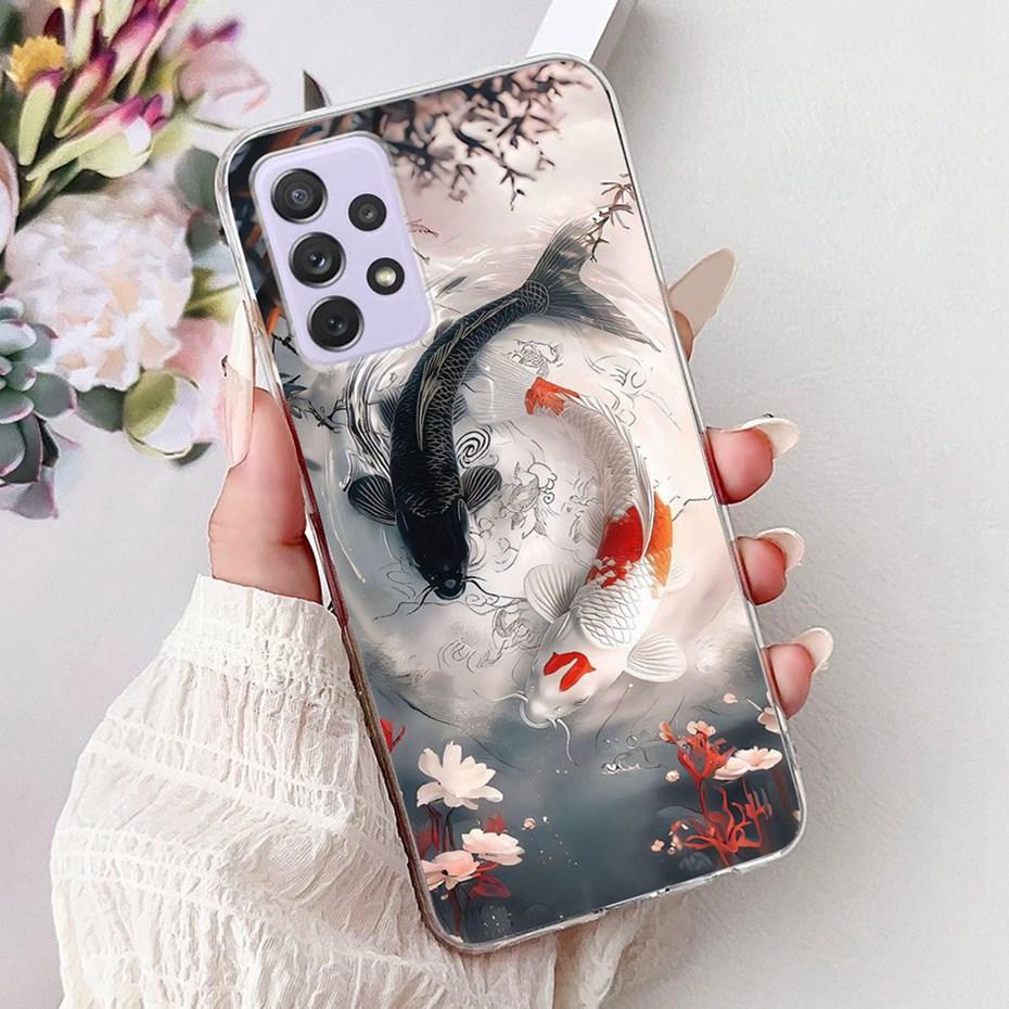 Modische Malerei Hülle Für Samsung Galaxy A72 A52 A52s 5G Weiche Silikon TPU Handyhüllen Für Samsung A72 A52 A52s Hüllen Stoßfänger