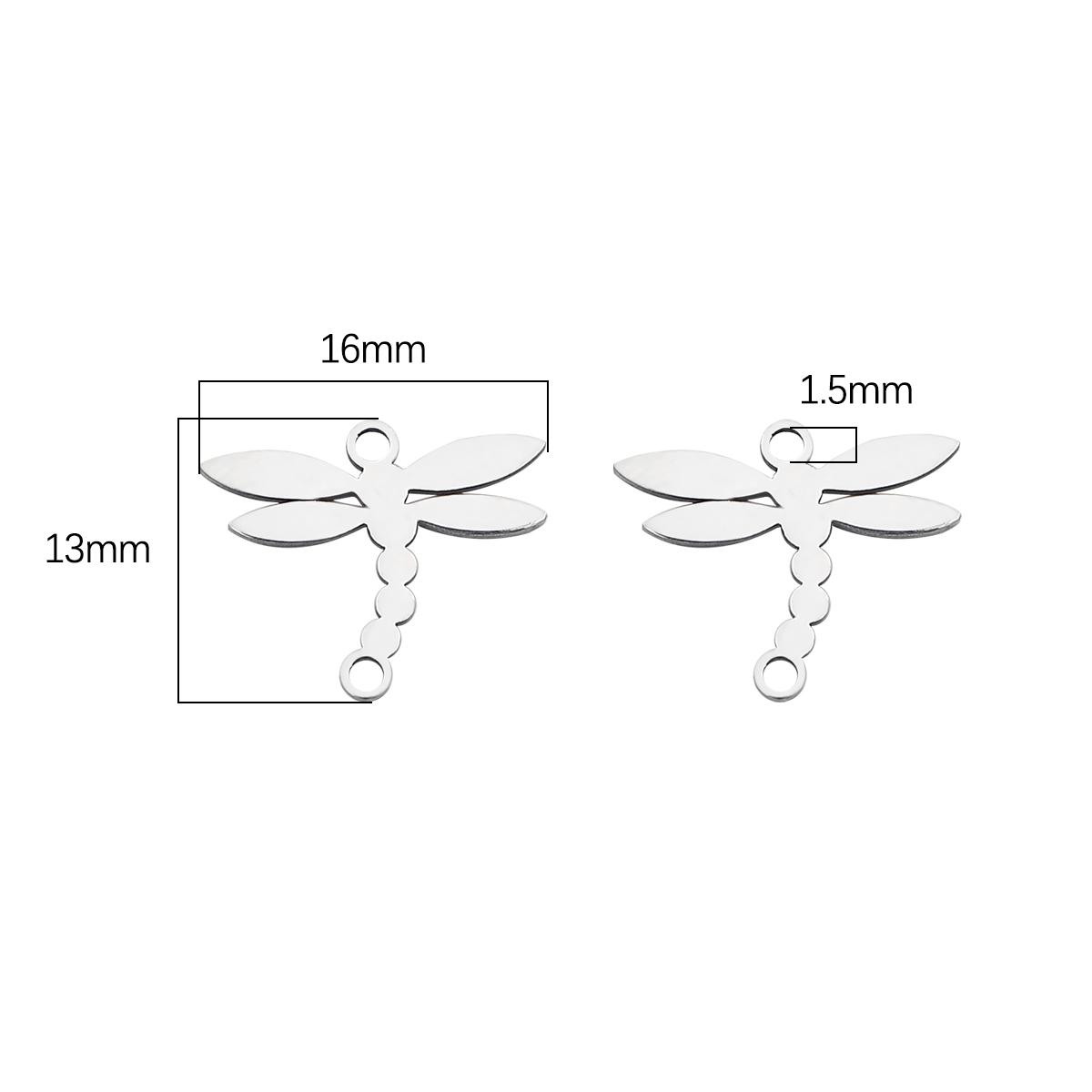 

4 шт./пакет, высокое качество, гладкая полировка, нержавеющая сталь 304, подвески в виде сердца, бабочки, цветов, подвески для ожерелья на заказ, браслет, изготовление ювелирных изделий своими руками 16x13mm 4pcs