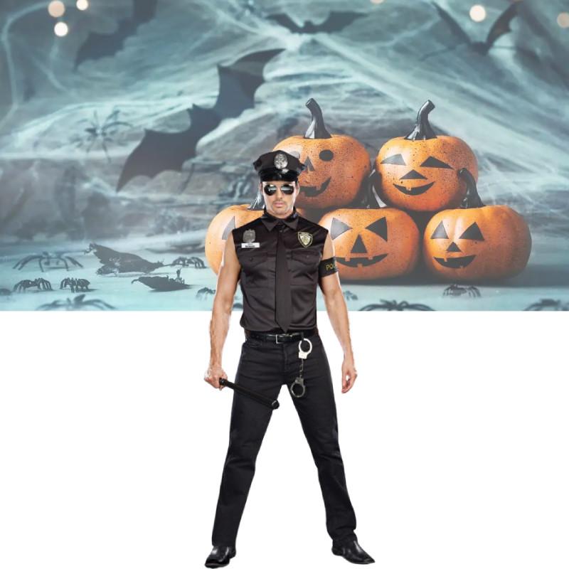 Halloween Adult Costumes America Police Dirty Cop Shirt Fancy Cosplay Clothing