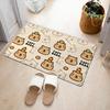 Cartoon Cute Capibala Floor Mat Household Short Pile Carpet Bathroom Non-slip Mat Capybara Animal Bedroom Mat