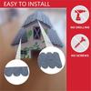 Roofing Felt Shingles Roof Felt for Bird House Roofing Felt Self-Adhesive 21 Pieces Mini Roof Shingles for Nesting Box