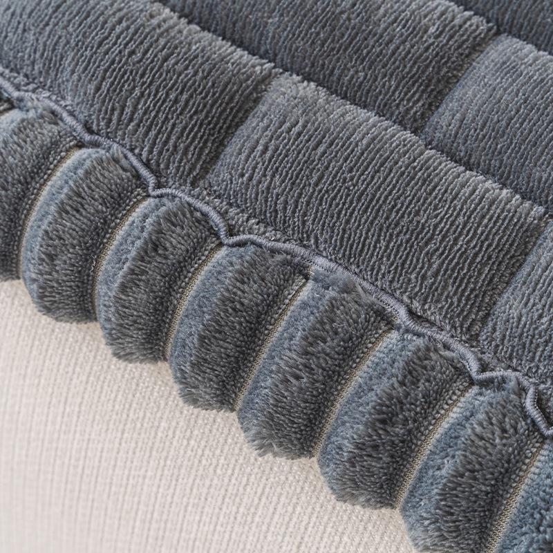 Delicate Wide Bording Sofa Pad Flannel Autumn and Winter Sofa Cushion Thick and Warm Winter Cushion Straight Sofa Cushion Couch Cover
