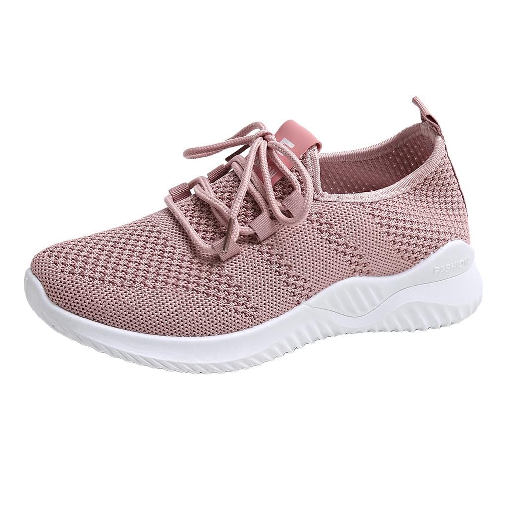 Shoes women's 2025 foreign trade new fly-woven women's shoes lightweight casual running shoes breathable soft-soled cloth shoes