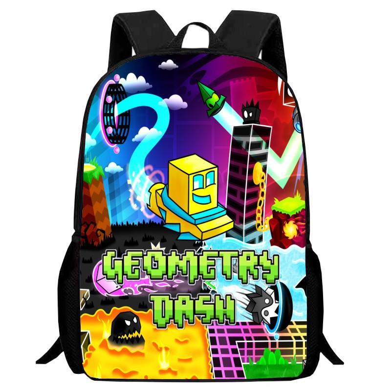Geometry Dash Schülerrucksack Geometry Sprint Rucksack Leicht 12. Klasse Männlich und Weiblich