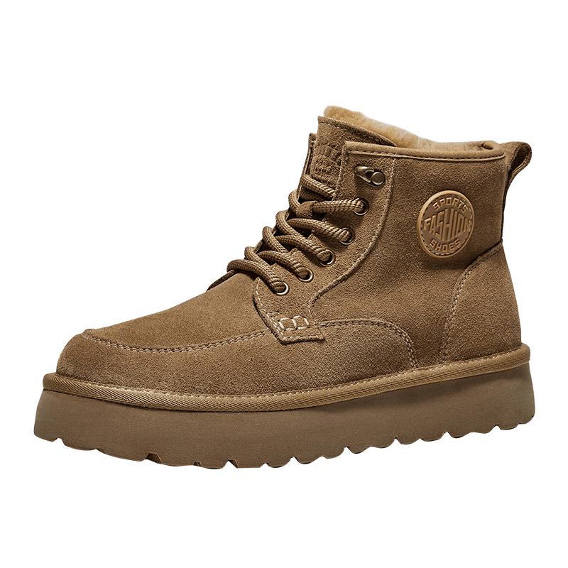 HAUT TON Men s Retro Winter Lace-up Boots EU 42