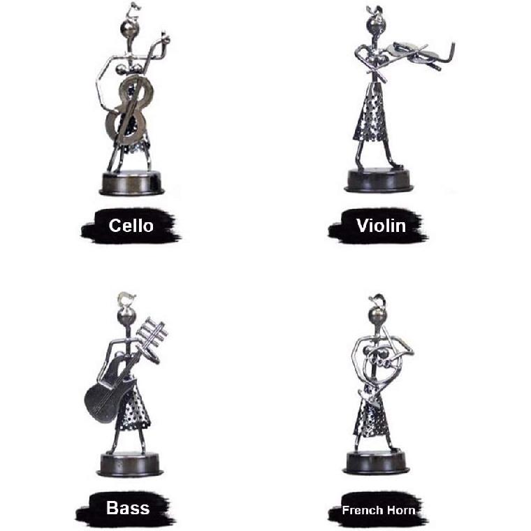 Little Iron Art Musician Creative Men/Women Music Band Crafts Home Office Desk Decoration Birthday Gift 8 Pack (Woman)