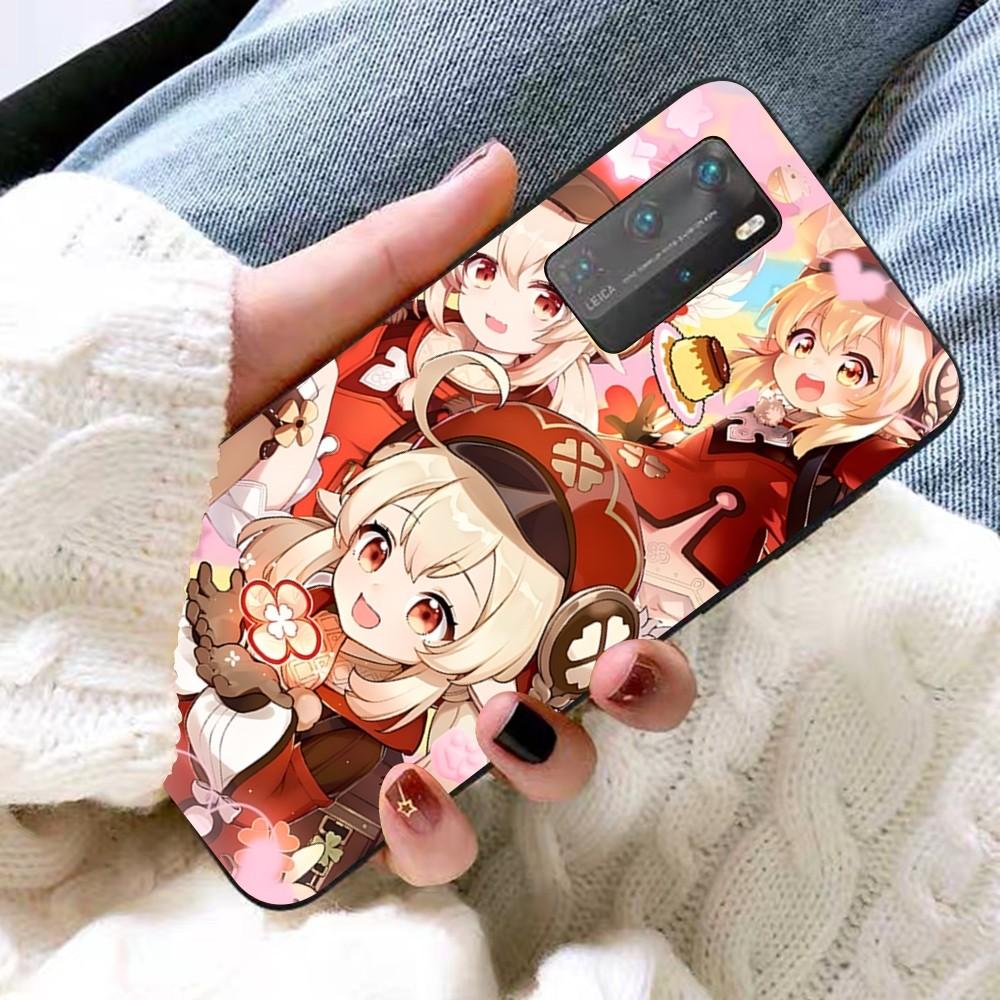 Genshin Impact Klee Phone Case For Redmi 8 9 10 pocoX3 Pro for Samsung Note 10 20 for Huawei Mate 20 30 40 50 Lite