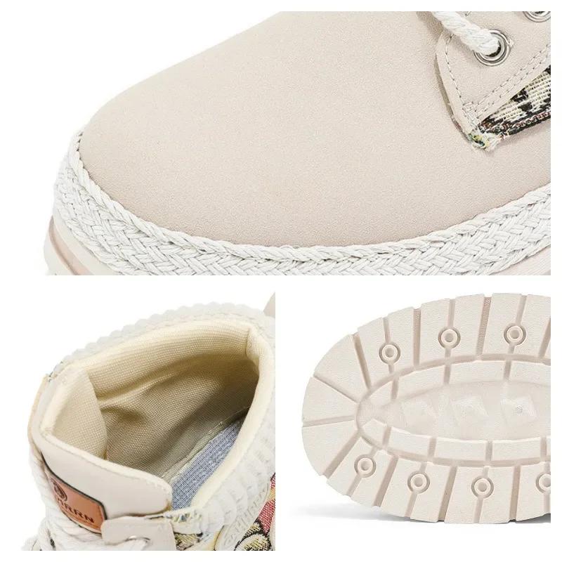 Zimní pánské boty Outdoorové boty na platformě pro muže Originální retro design Móda Pohodlné kožené kotníkové boty Zapatillas Hombre