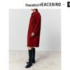 PEACEBIRD Women's New Chinese Style Double-faced Wool Coat