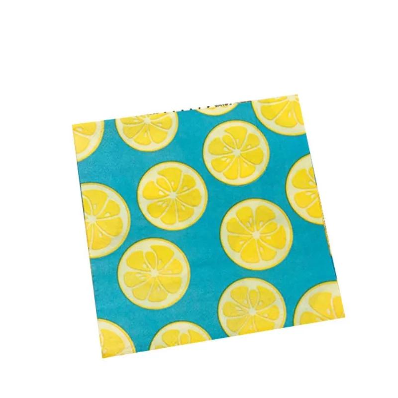 20pcs/Pac 33*33cm 2-Ply Disposable Party Napkin Fruits Pattern