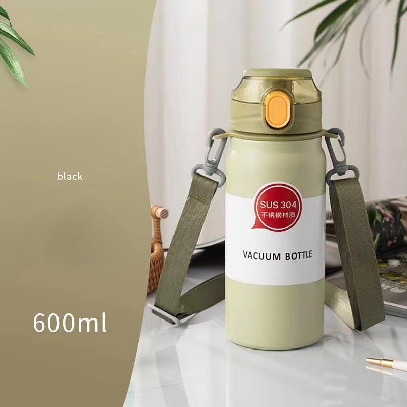 Thermos Cup 600ml Vacuum Flasks Portable Stainless Steel Thermos Cup Water Bottle Travel Tea Mug Office Thermos Cup