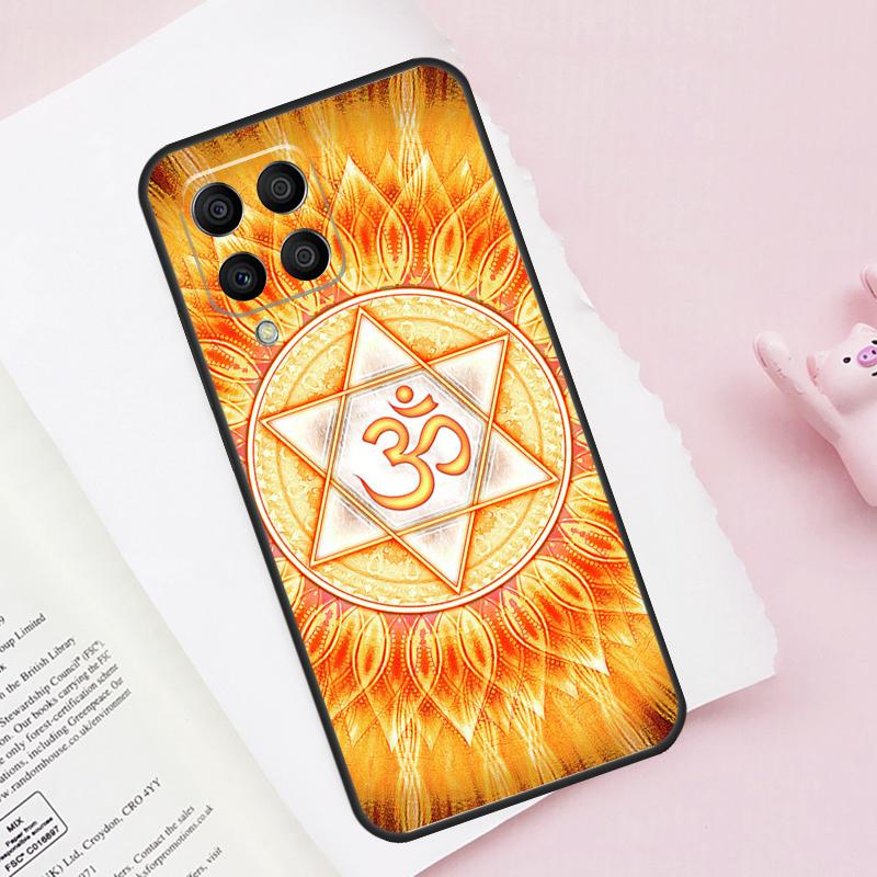 Aum Om Yoga Symbol Case For Samsung Galaxy M16 M36 M56 M21 M20 M23 M31 M11 M54 M14 M34 M13 M52 M32 M12 M15 M55