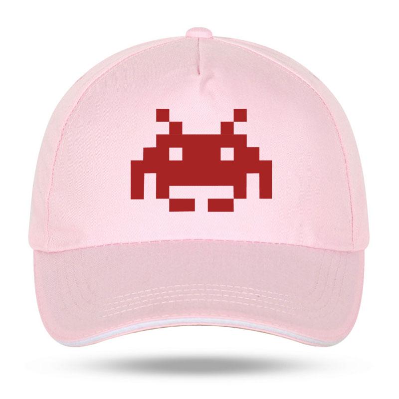 New Summer Fashion SPACE INVADERS Funny Print Baseball Caps for Unisex Women Hip Hop Cotton Trucker Cap Bone Dad Hats