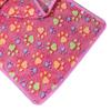 Dog Blanket Cute Claw Prints On Pink Thermal Soft Fiber Comfortable Cat Sleep Blanket for House