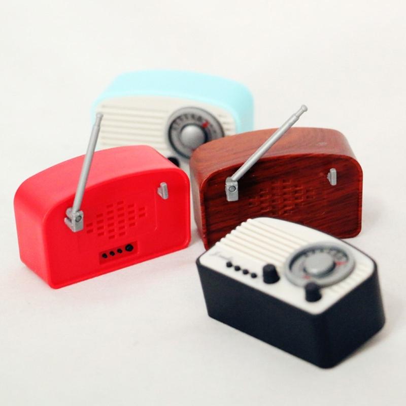1:12 miniaturních simulací staromódního retro rádia, modelů magnetofonů, nábytku X3UC