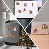 6Pcs Acrylic Christmas Animals Fridge Stickers Diamond Art Magnets Decals Diamond Painting Fridge Magnet for Adults Beginners
