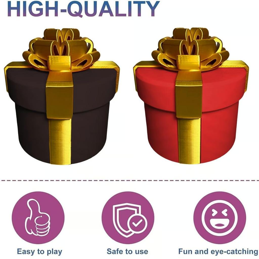 Annoying Mini Nested Screw Gift Box Fun Christmas Nested Gift Box Toy Christmas Gift Boxes Creative 3D Print Prank Plaything Toy