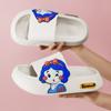 5cm Dicke Sohle Damen Hausschuhe Niedliche Prinzessinnen-Aufkleber Badezimmer Strand Indoor Sandalen Sommer Neu Paar Pantoletten Coole Schuhe