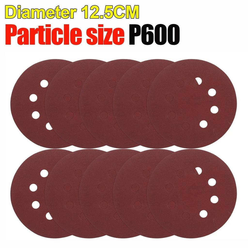 Universal 8 Hole Sanding Discs 125mm Sandpaper for Metal Wood Glass Sander Polishing Pads Home Abrasive Tools 40~3000 Grit