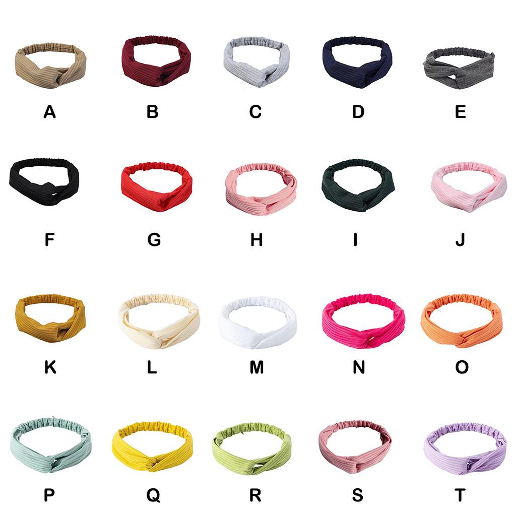 Woman Headbands Sports Running Knitted Elastic Hairbands Bandanas Hair Bands Solid Color Headband Head Wrap Accessories