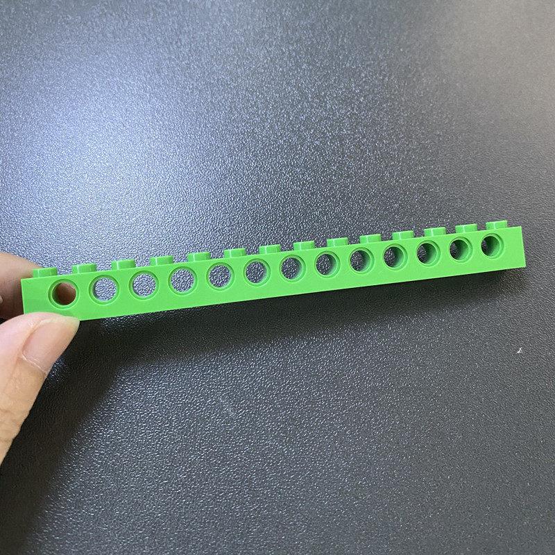 Compatible Building Block 32018 Perforated Tall Brick, Technology Building Block Spare Parts 1X14 With 13 Hole Brick Bump Brick