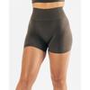 Seamless Side Jacquard Yoga Shorts Women Fitness Workout 3/4 Length High Waist Stretch Gym