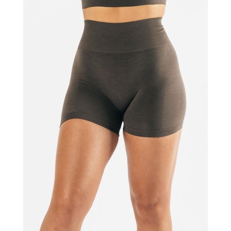 Seamless Side Jacquard Yoga Shorts Women Fitness Workout 3/4 Length High Waist Stretch Gym