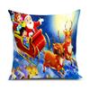 Soft Fabric Designer Decorative Printed Merry Christmas Theme Cushion Cover Xmas Decorations for Sofa Living Room Set of 5 16 X 16 Inch Multi