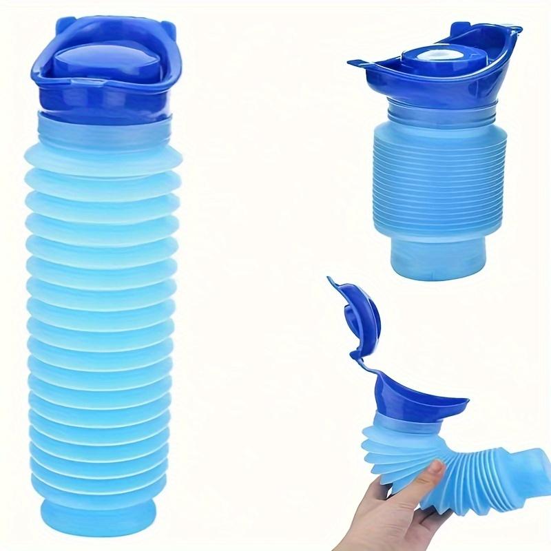 750ML Portable Emergency Urinal: Ideal for Children Adults and Travelers Mini Outdoor Shrinkable Urine Bottle & Car Camping Pee Funnel for Men &Women