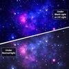 Faxdong Blacklight Galaxy Universe Space Tapestry, UV Reactive Starry Night Sky Mysterious Nebula Stars Ceiling Tapestries for B